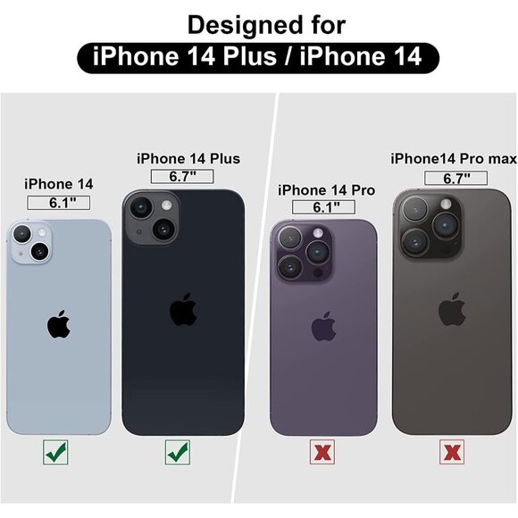 2 Camera Lens Protector for iPhone 14 HD Anti-Scratch Graphite Gray Glitter - Picture 2 of 7